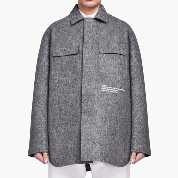 AW18 OAMC KUNSTHALLE FELT OVERSHIRT JACKET L - Picture 11 of 16